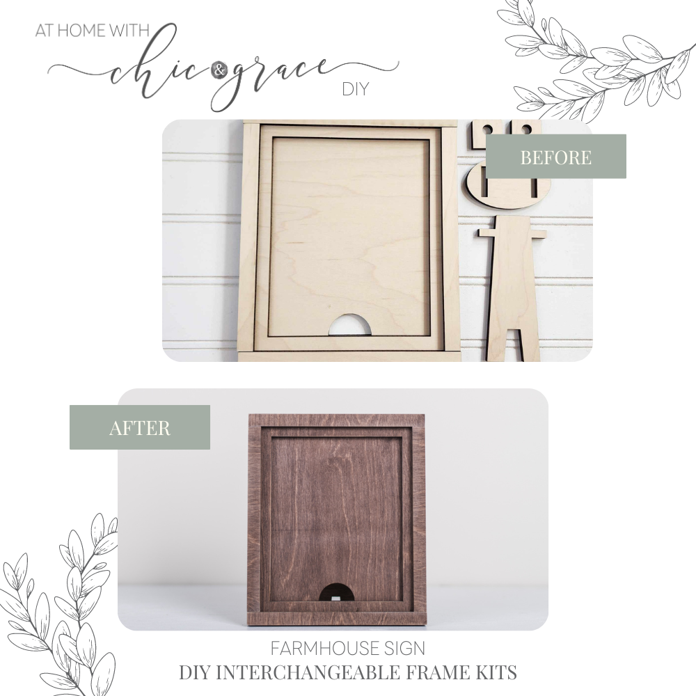 Farmhouse DIY Frame Kit - Interchangeable