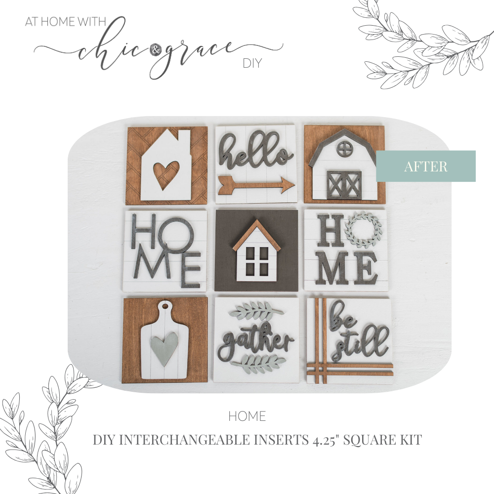 DIY Interchangeable Square 4.25" Kit - Home