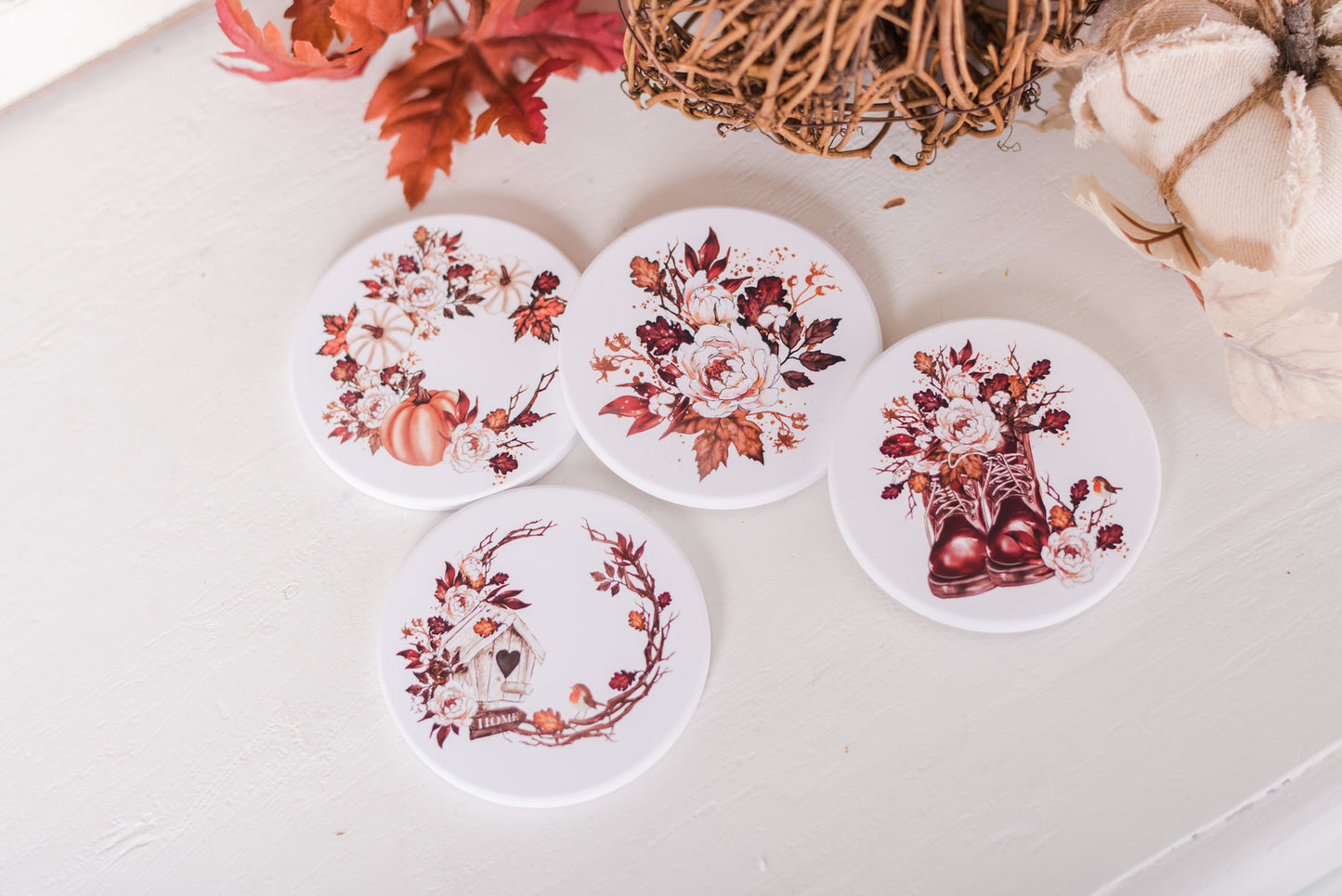 Autumn Blessings Coasters #1