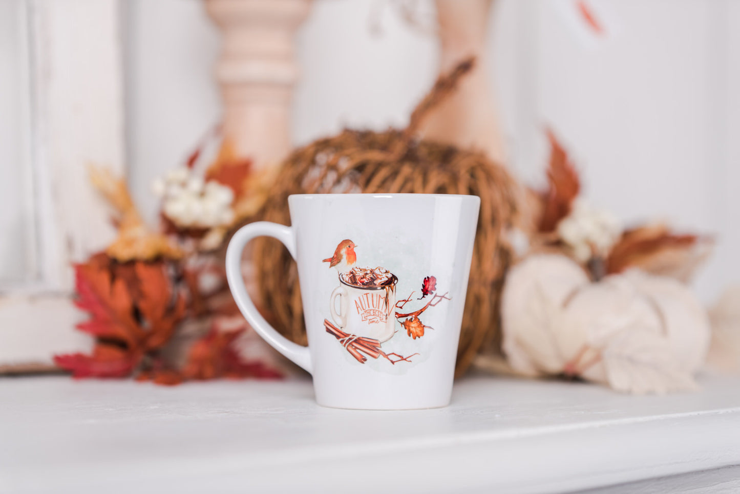 Autumn Blessings Latte Coffee Mugs