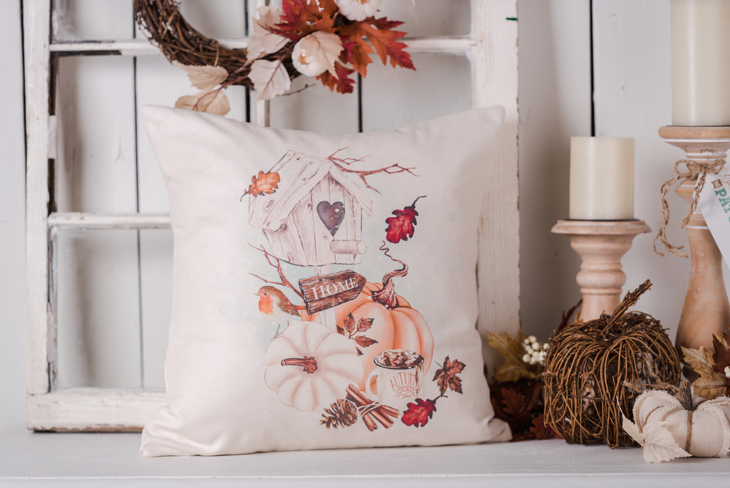 Autumn Blessings Pillow Cover #3