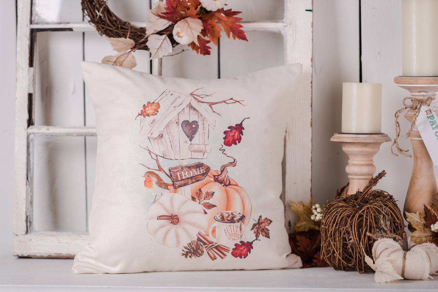 Autumn Blessings Pillow Cover #3