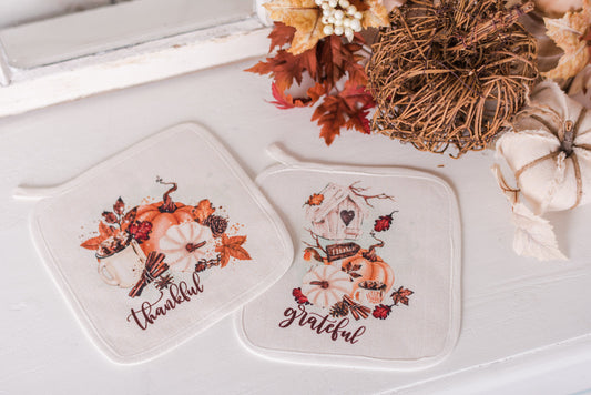 Autumn Blessings Pot Holders