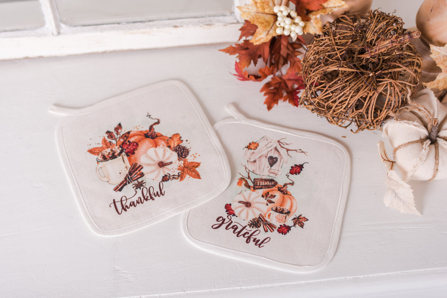Autumn Blessings Pot Holders