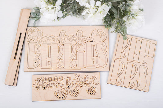 Strawberry Patch DIY Shelf Sitter Kit