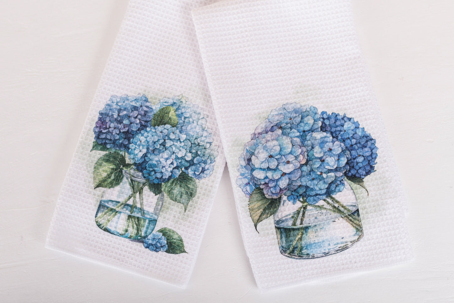 Flower Market Hydrangea Tea Towels