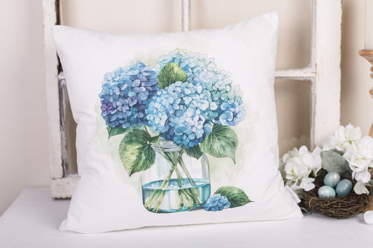 Flower Market Hydrangea Pillow Cover