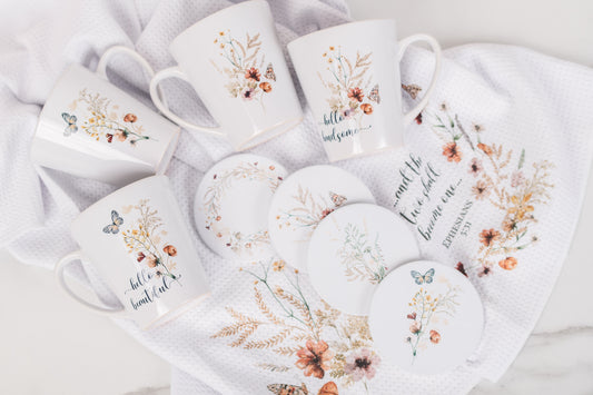 Botanical Cozy Kitchen Gift Set for Two | Christian Gift for Weddings & Anniversaries