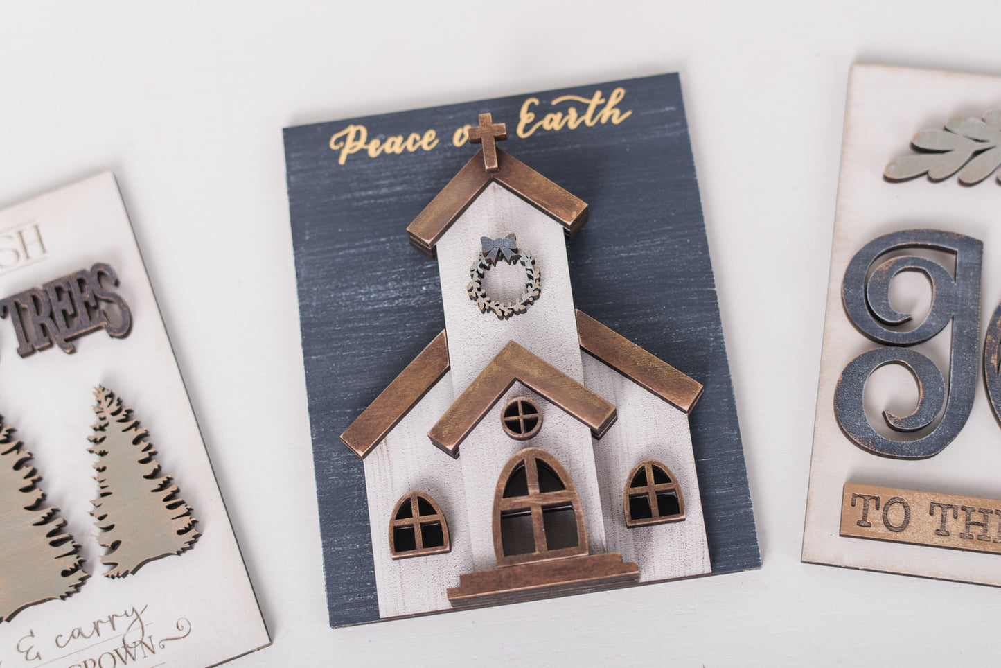 Christmas DIY Church Sign Trio Kit - Interchangeable