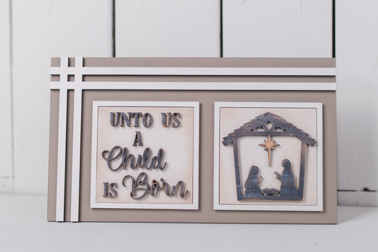 DIY Interchangeable Square 4.25" Kit - Oh Holy Night