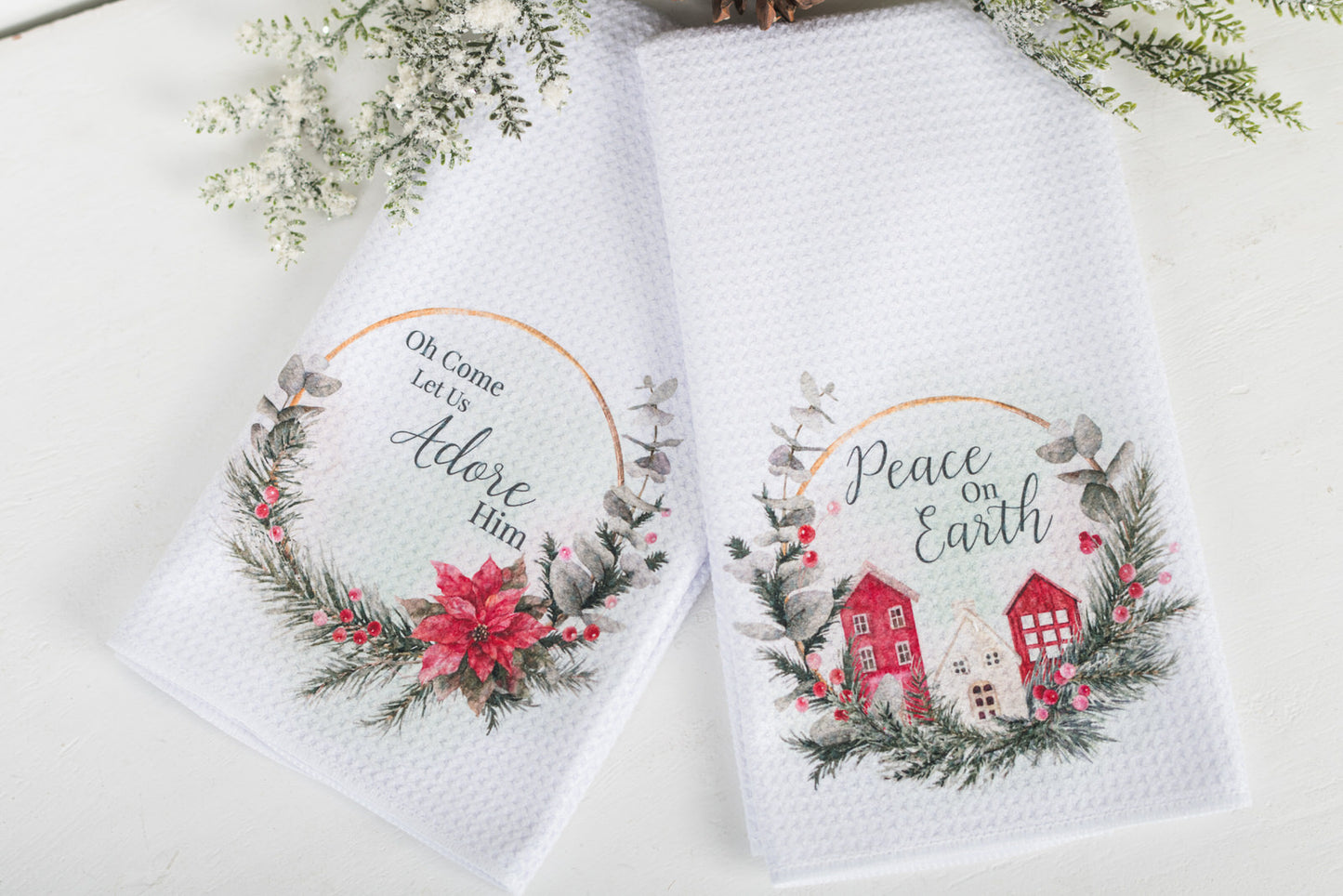 Classic Christmas Tea Towels