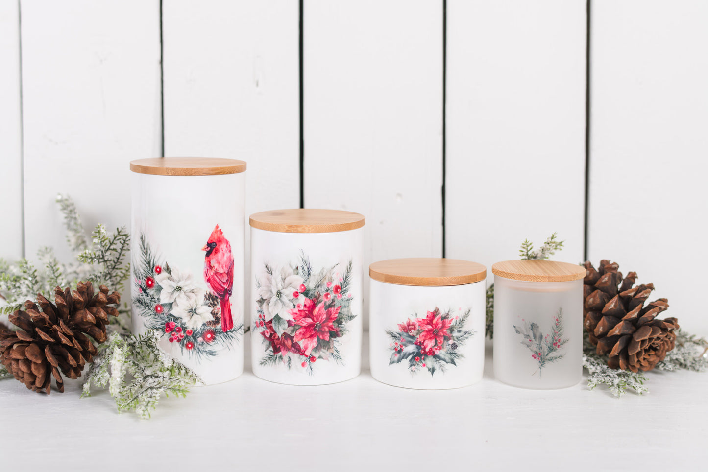 Classic Christmas Bathroom Jar - Large