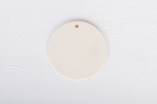 Blank Wood Tag - 3" Round & 2x1.5" Rectangle