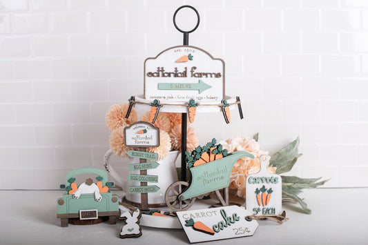 DIY Easter Tiered Tray Kit - Cottontail Farms