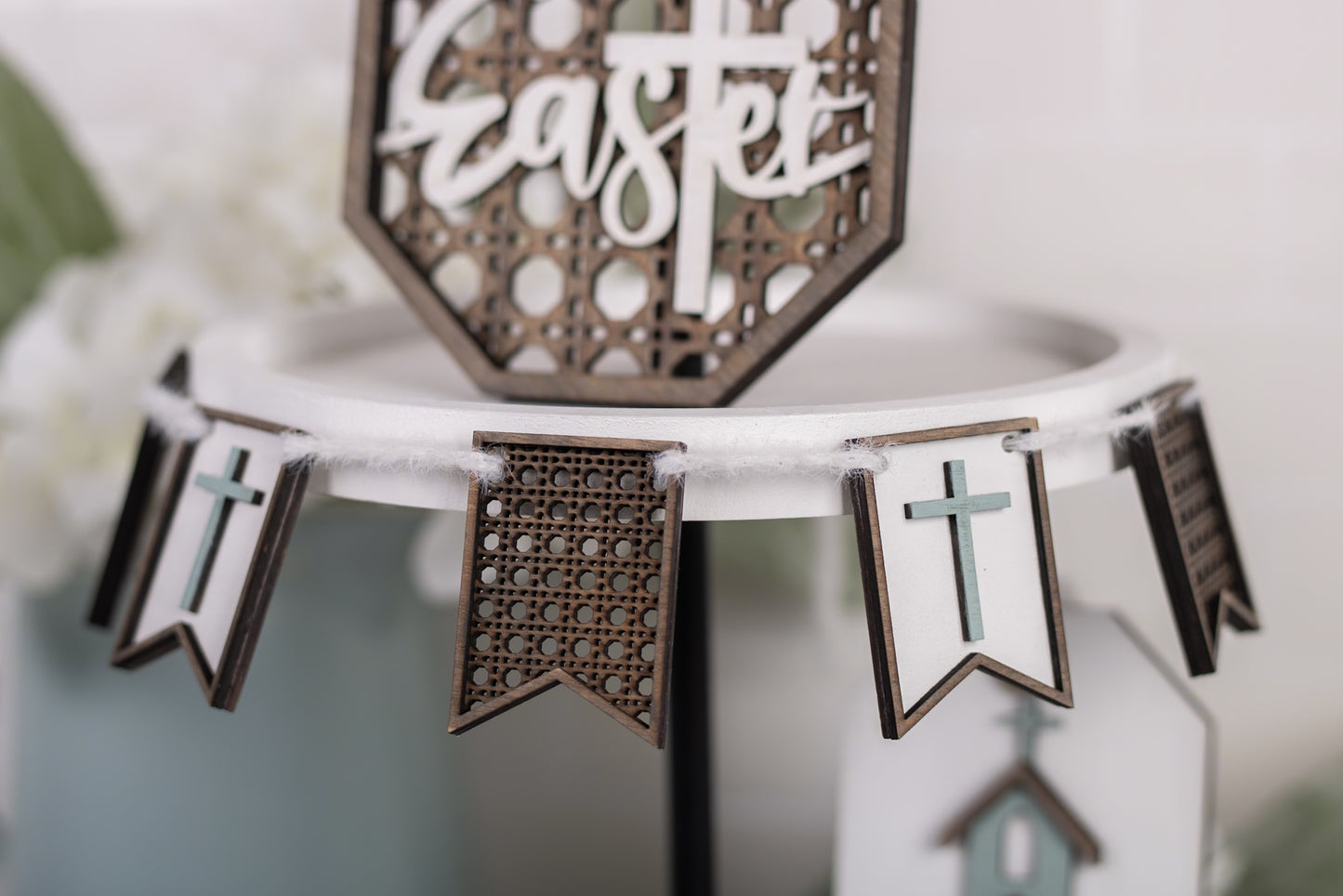 DIY Easter Tiered Tray Kit - Rattan