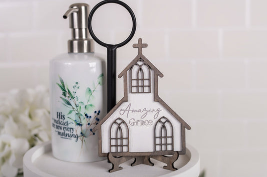DIY Faith Tiered Tray Kit - Amazing Grace Church