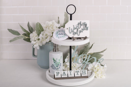 DIY Faith Tiered Tray Kit - Faith