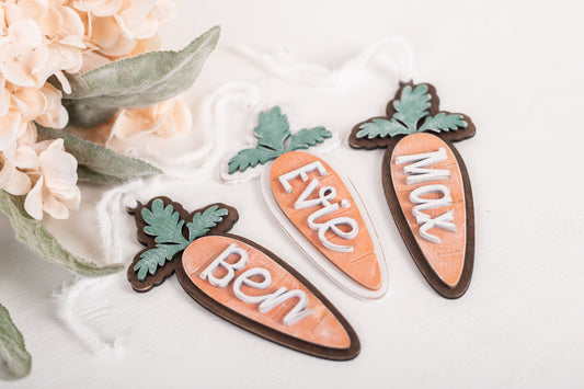 Carrot Easter Basket Tag