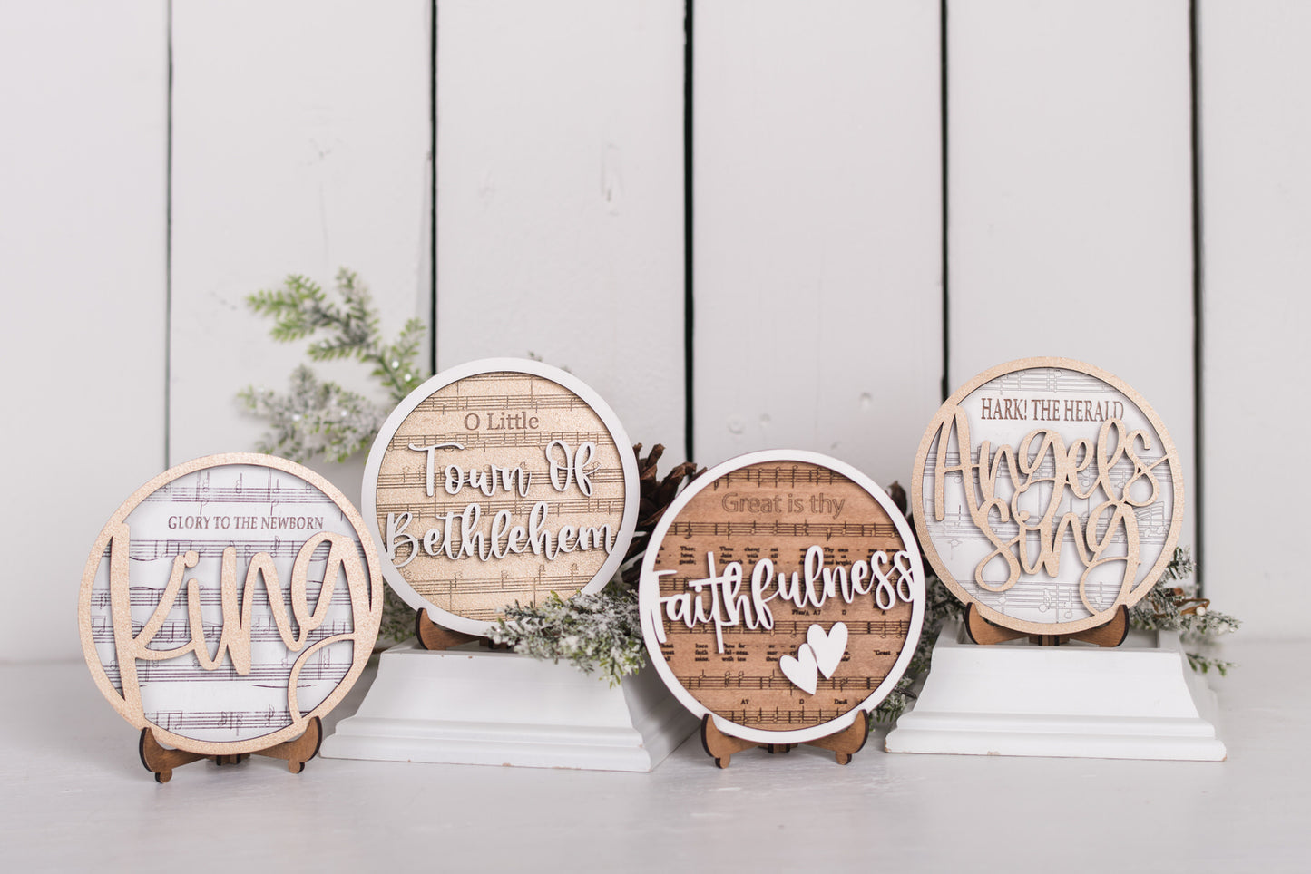 DIY Faith Shelf Sitter Kit - Christmas Hymns
