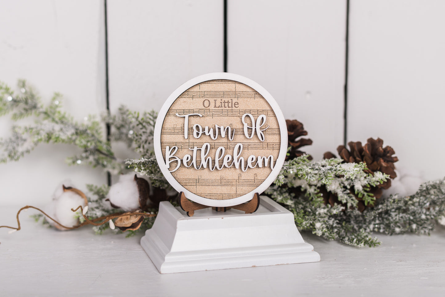 DIY Faith Shelf Sitter Kit - Christmas Hymns