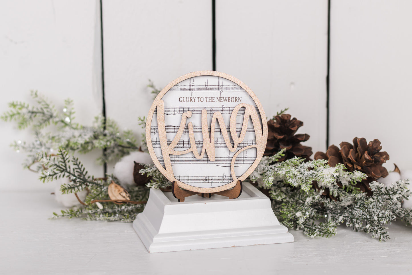 DIY Faith Shelf Sitter Kit - Christmas Hymns