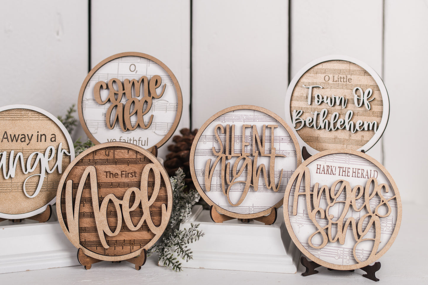 DIY Faith Shelf Sitter Kit - Christmas Hymns