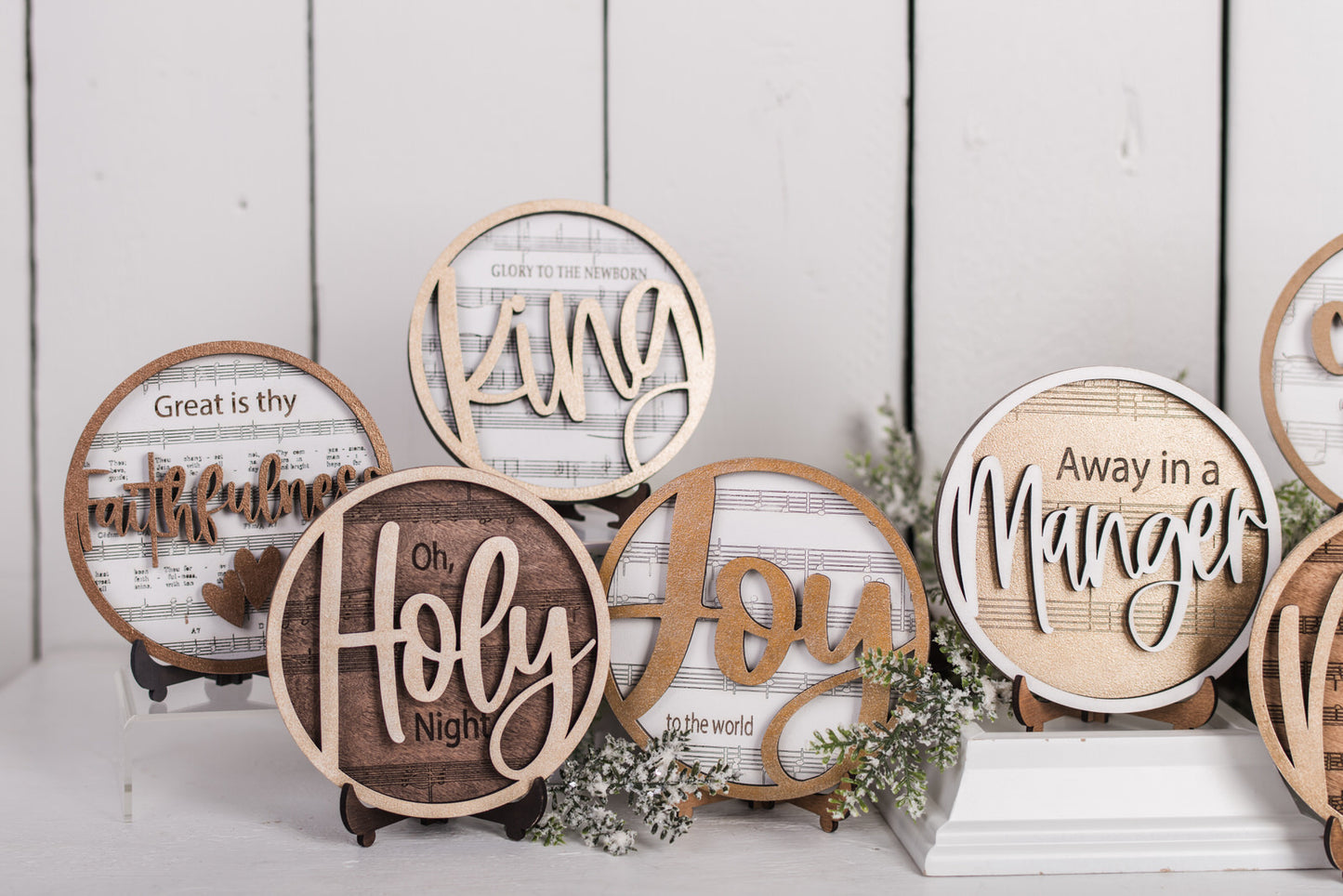 DIY Faith Shelf Sitter Kit - Christmas Hymns