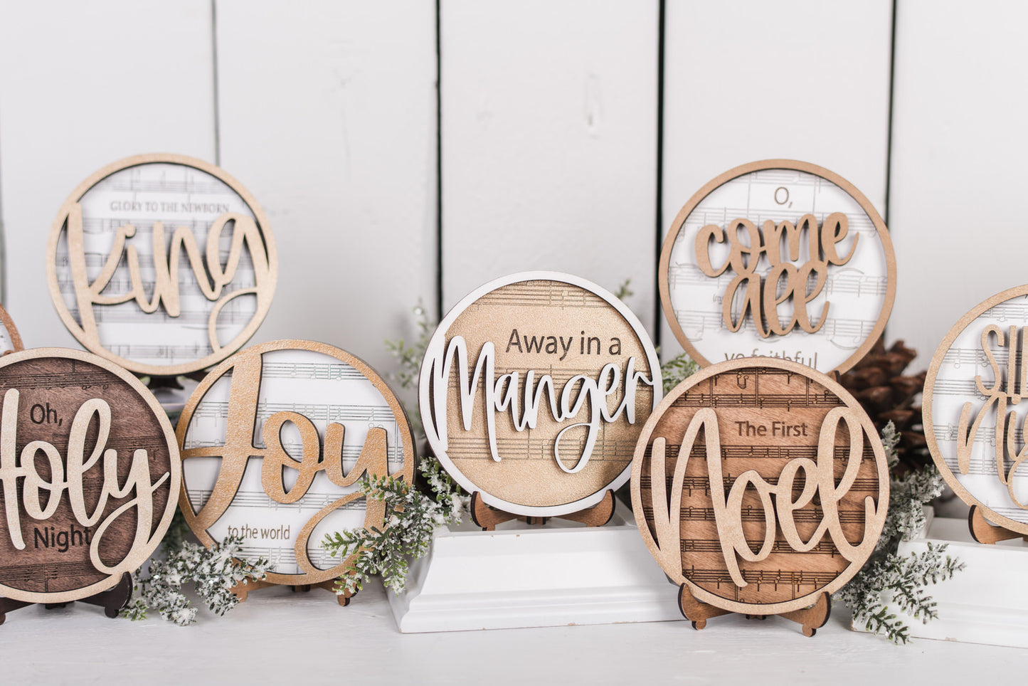 DIY Faith Shelf Sitter Kit - Christmas Hymns