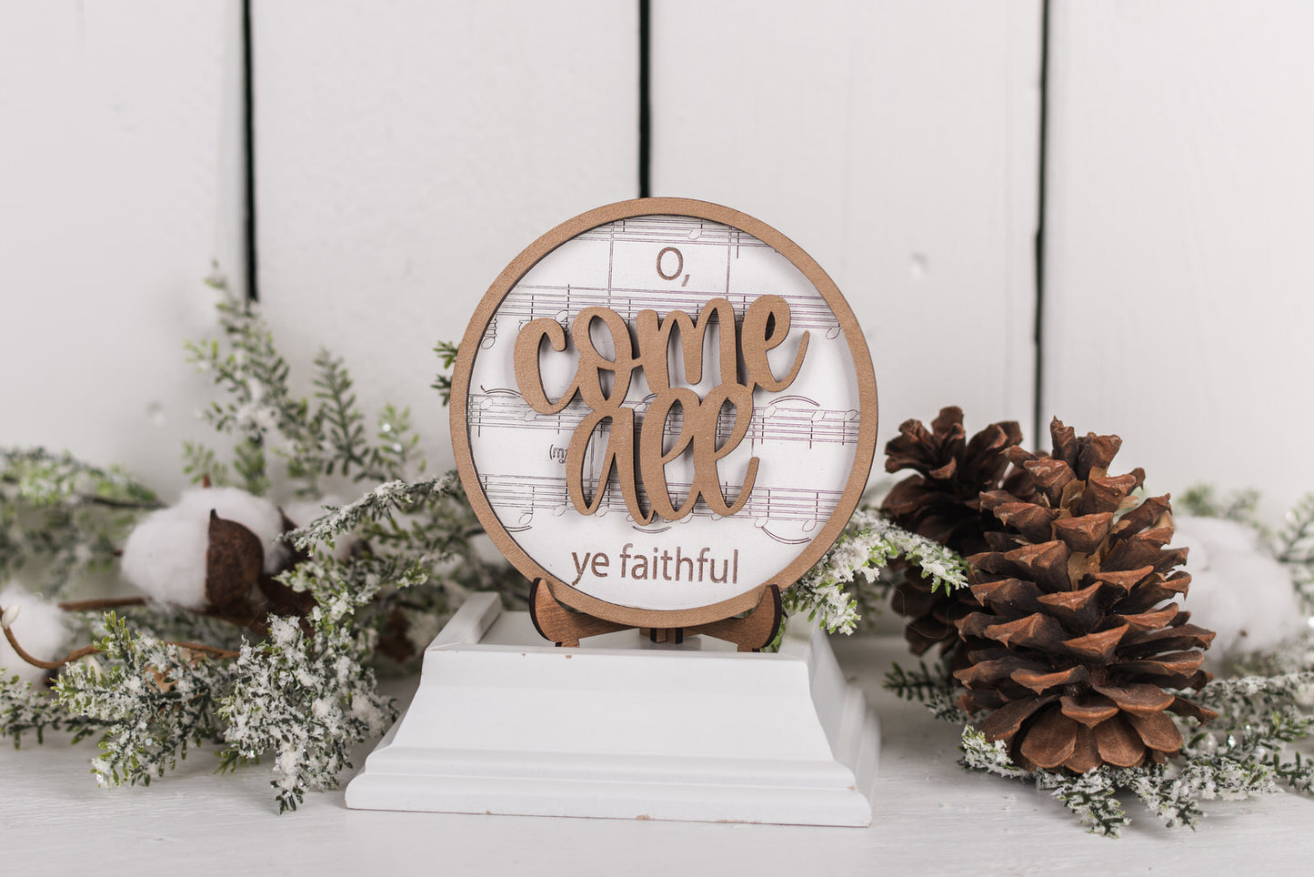 DIY Faith Shelf Sitter Kit - Christmas Hymns