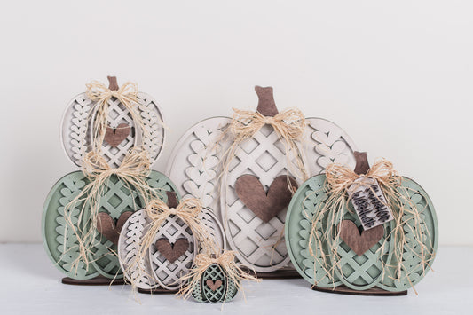 Fall DIY Sweater Pumpkins Shelf Sitter Kit