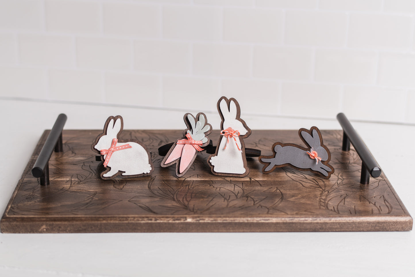 DIY Easter Napkin Ring Kit - Bunnies & Carrots