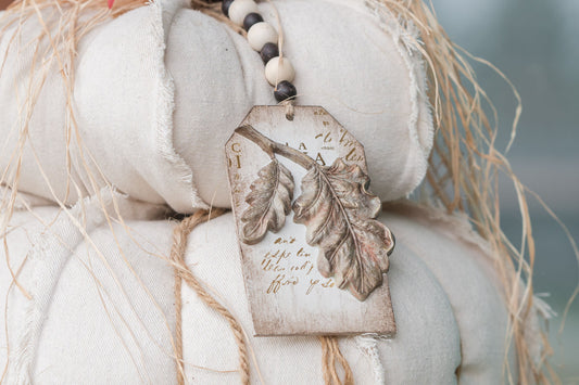 DIY Fall Acorns & Leaves Tags