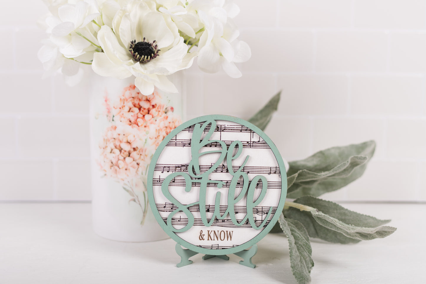 DIY Faith Shelf Sitter Kit - Be Still & Know That I Am God