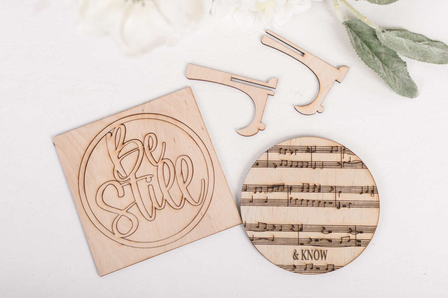 DIY Faith Shelf Sitter Kit - Be Still & Know That I Am God