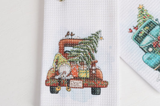 Whimsical Christmas Tea Towel