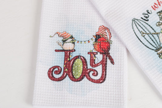 Whimsical Christmas Tea Towel