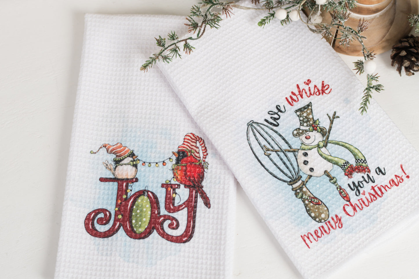 Whimsical Christmas Tea Towel