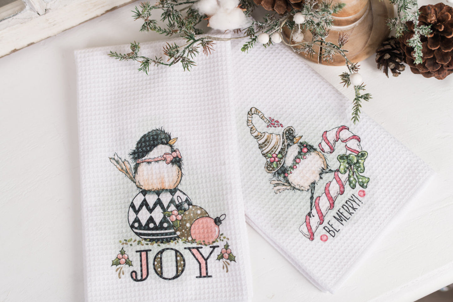 Whimsical Christmas Tea Towel