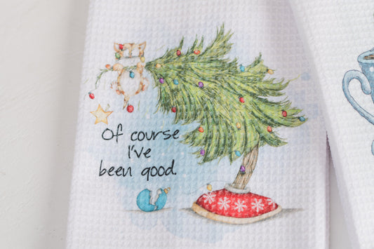 Whimsical Christmas Tea Towel