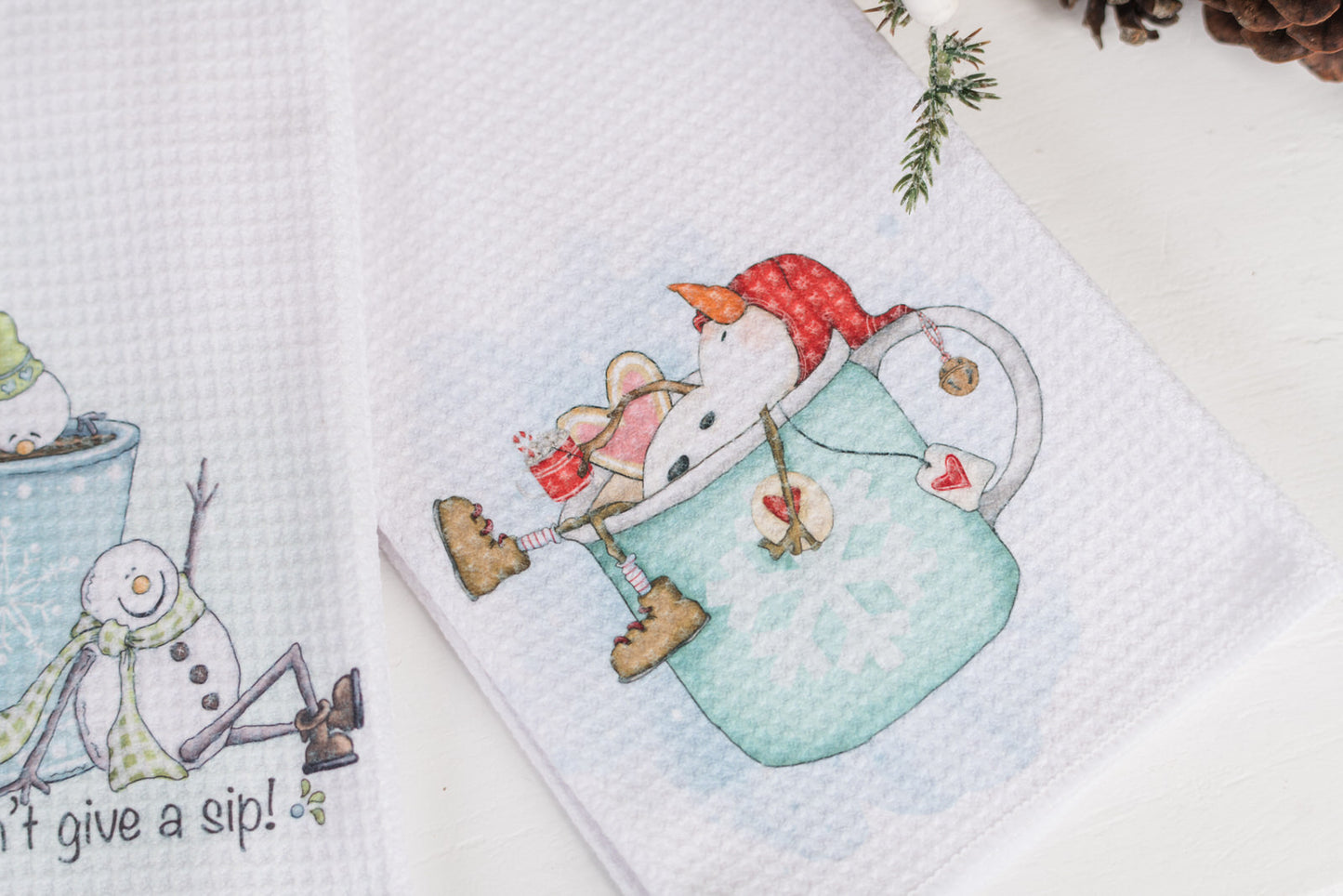 Whimsical Christmas Tea Towel