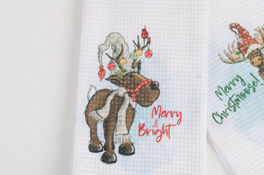 Whimsical Christmas Tea Towel