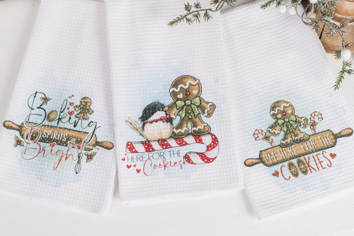 Whimsical Christmas Tea Towel