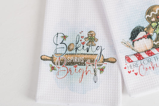 Whimsical Christmas Tea Towel