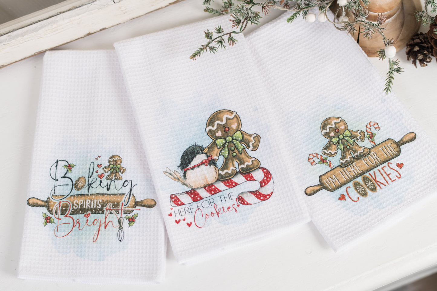 Whimsical Christmas Tea Towel