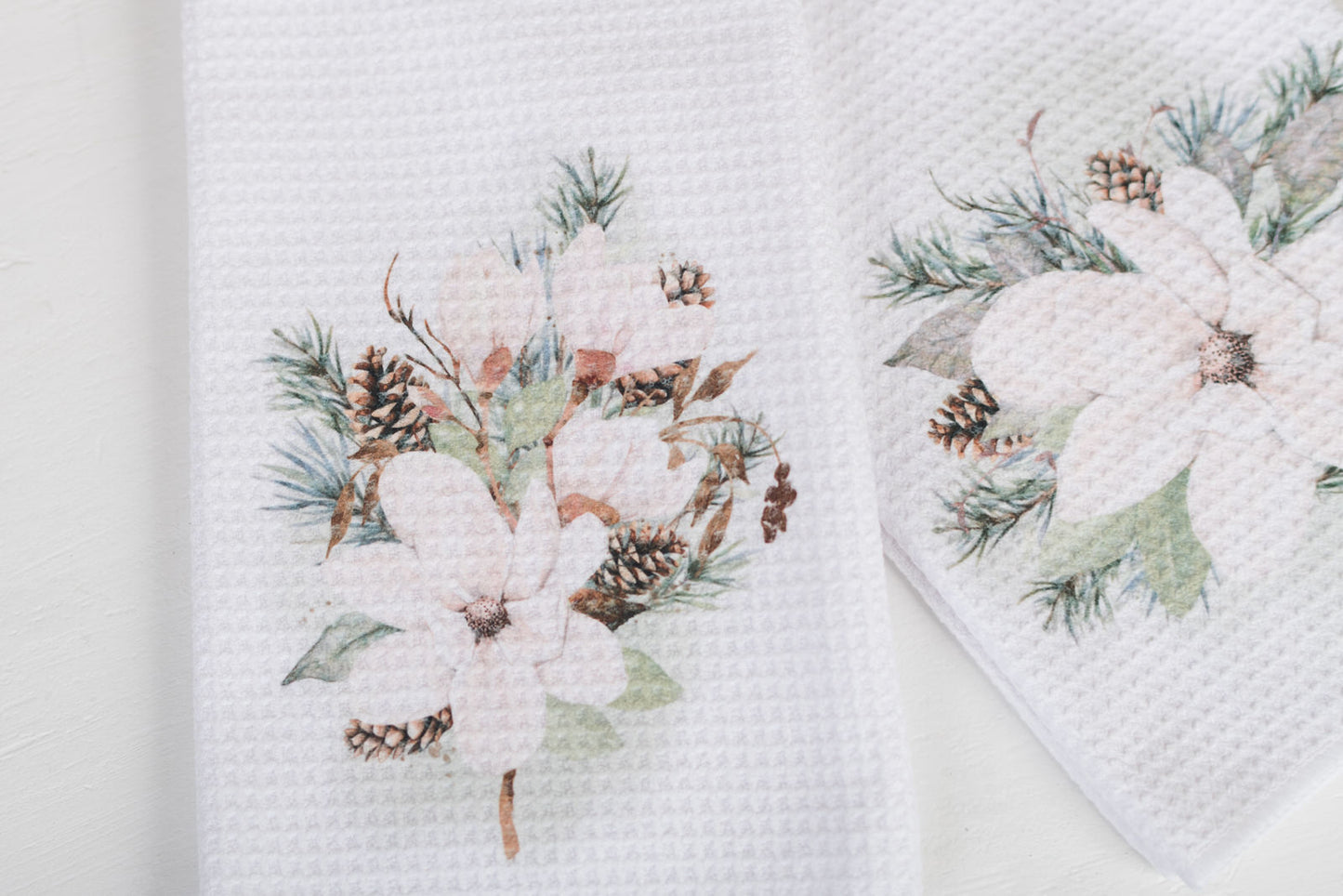 Magnolia Christmas Tea Towels