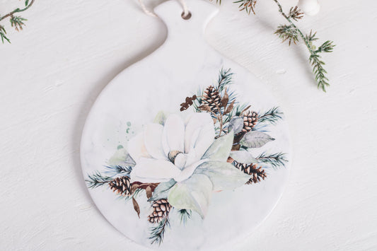 Magnolia Christmas Trivet