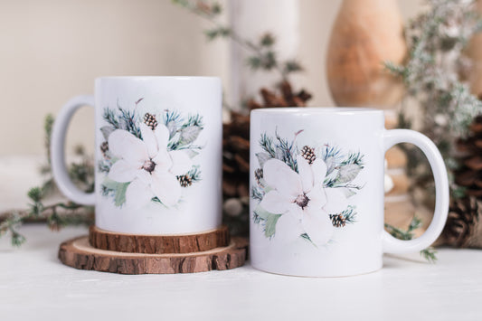 Magnolia Christmas Coffee Mugs