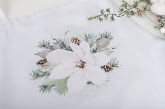 Magnolia Christmas Apron