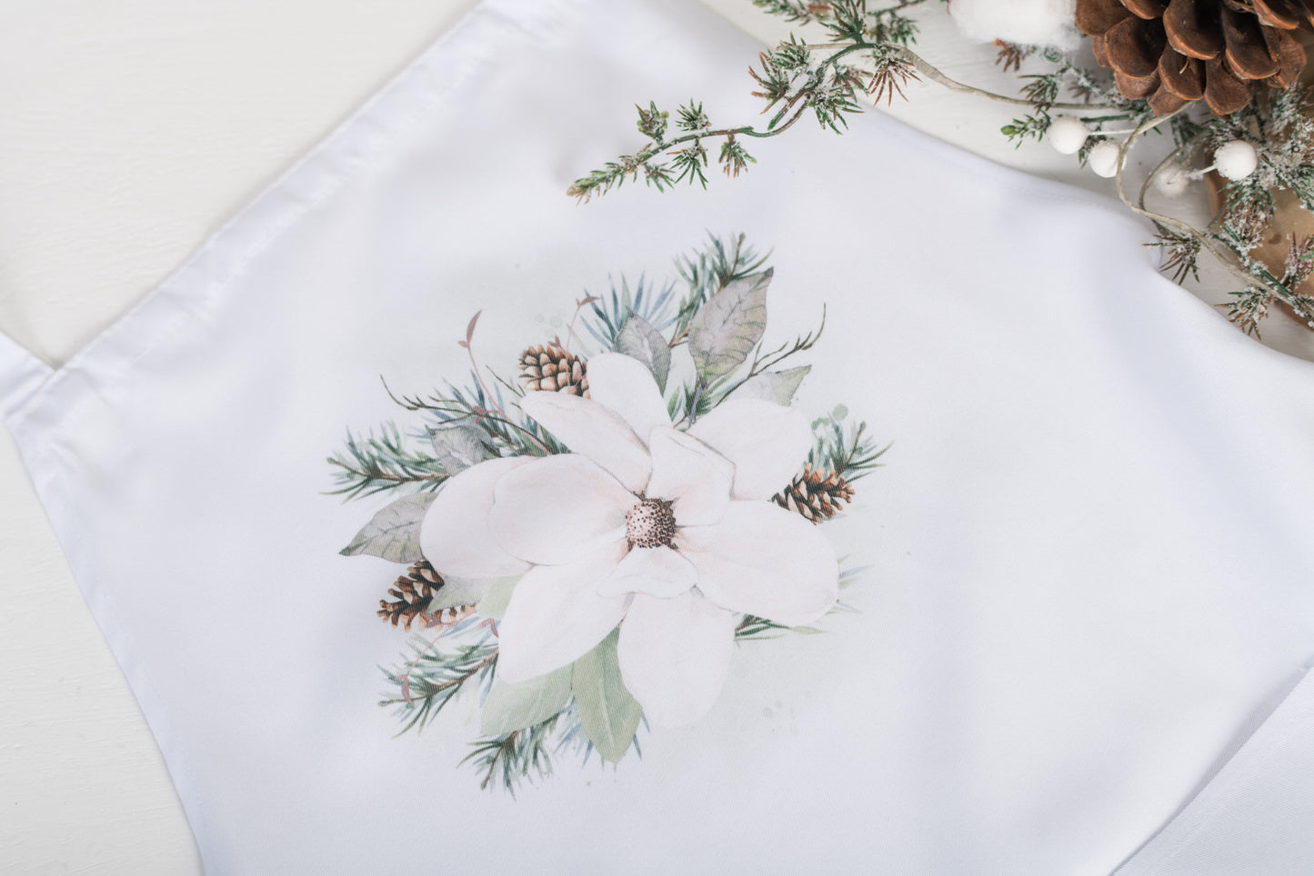 Magnolia Christmas Apron