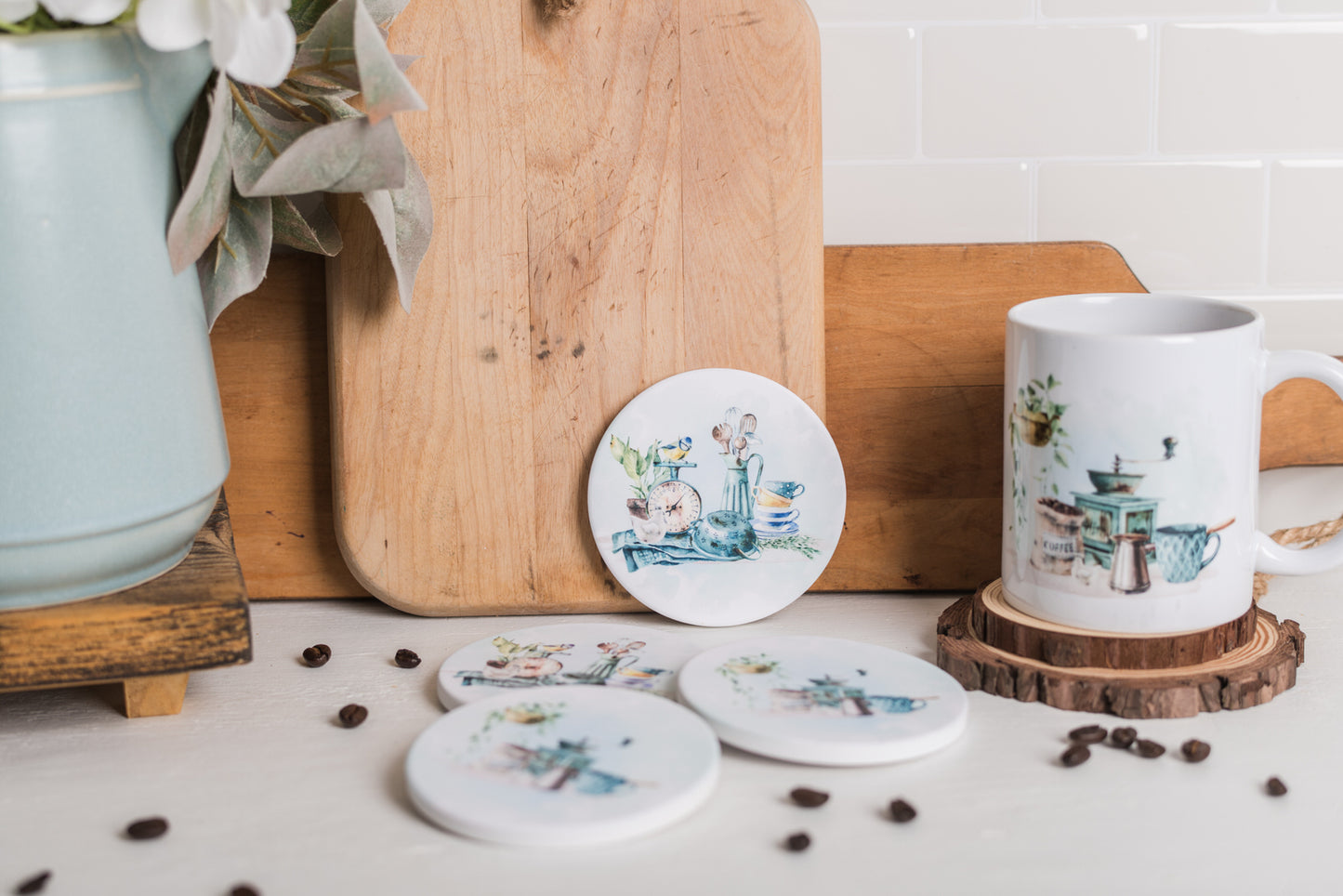Country Kitchen Coasters